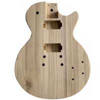 TECHCHIP Unfinished Handcrafted Guitar Body Candlenut Wood Electric Guitar Body Guitar Barrel Replacement Parts