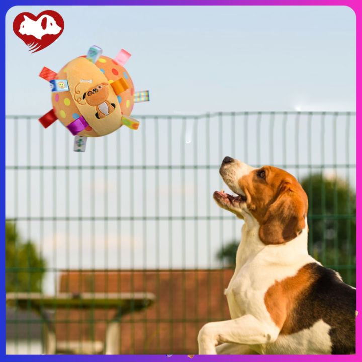 ของเล่นของเล่นมีเสียงสำหรับสุนัขของเล่นแบบลูกบอลกระดิ่งผ้ากำมะหยี่นุ่มใส่สบายอุปกรณ์-relief-ความเครียดแบบโต้ตอบอุปกรณ์สำหรับสัตว์เลี้ยง