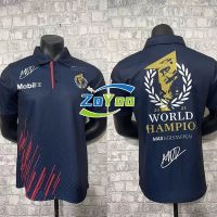 shot goods Zoyoo Top Quality Big Size S-5XL 2021 World Champions F1 Red Bull Polo Neck T-shirt