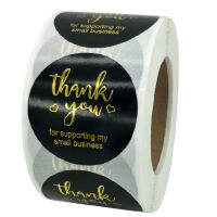 GNStore[COD] 500PCS/ROLL bronzing Paper Seal LABEL ขอขอบคุณสติ๊กเกอร์ CUSTOM Gift bake Decor