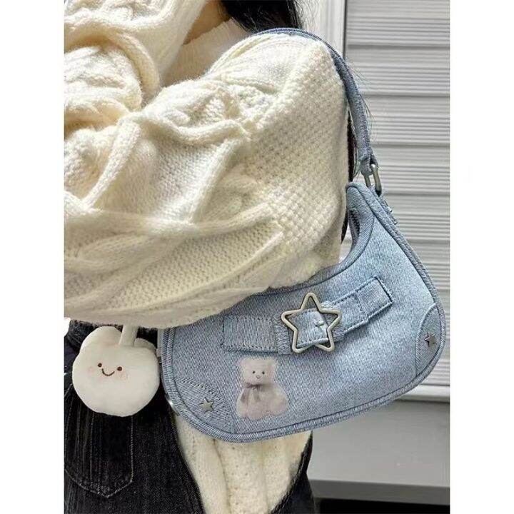 cute-cowboy-star-shoulder-bag-sweet-cool-hot-girl-underarm-bag-y2k-retro-rivet-cowboy-shoulder-bag-purse-womens-handbag