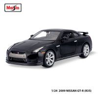 Maisto 1:24 2009นิสสัน GT-R มีความละเอียดสูงรุ่นที่มีความแม่นยำในการสะสมโมเดลรถยนต์รถสปอร์ตหรูหราของขวัญ