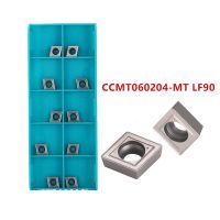 10P CCMT060204-MT LF90 / CCMT09T304-MT LF90 CNC Lathe Tool เม็ดมีดเซรามิกโลหะ CNC Turning Carbide Insert สําหรับเหล็ก