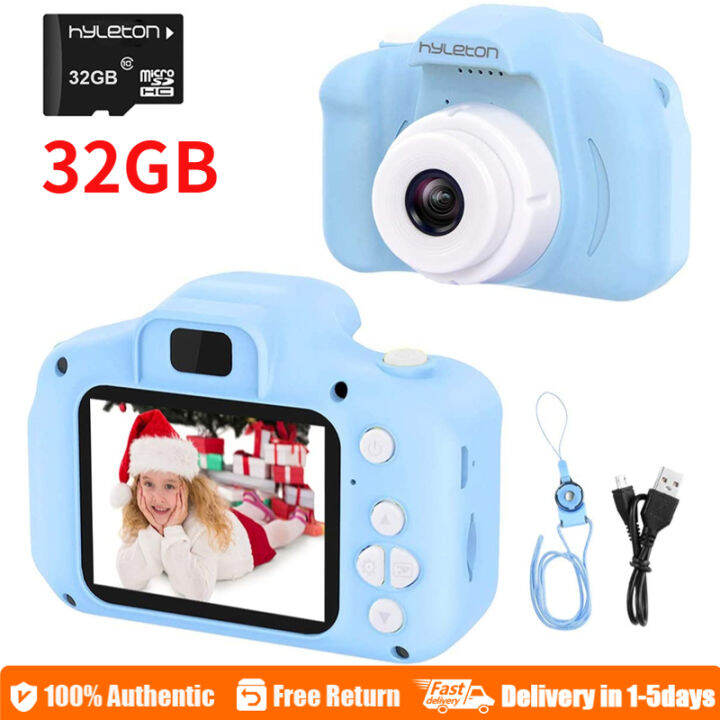 Ready Stock/COD】Vishow 1pc 32GB Mini Toy Camera For Kids HD Camera 1080P Real Camcorder