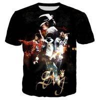 Michael Jackson Printed 3D T-shirt Unisex Summer Casual Streetwear Hip Hop Short Sleeve Fashion Harajuku Oversized Tops Tees