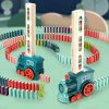 Bộ đồ chơi tàu hoả xếp domino tự động, đồ chơi xe lửa xếp domino tự động - ảnh sản phẩm 1