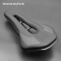 【LZ】۩✐❈  PU Leather Mountain Bike Saddle para homens assento de bicicleta almofada de trilhos de aço antiderrapante macio estrada MTB ciclismo