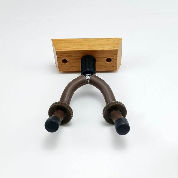 guitar-hanger-hook-holder-stable-and-durable-wood-base-steel-hook-adjustable-wall-mount-for-guitar-ukulele