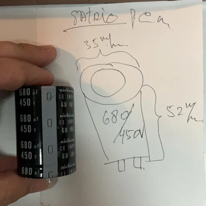 Condensatore Per Tapparelle 3,15 µF 450V – Fondo Piatto Con Uscita Cavo, Ideale Per Motori Elettrici E Riparazioni Fai Da Te