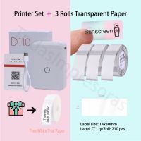 Niimbot เครื่องพิมพ์ฉลากสติกเกอร์ความร้อนขนาดเล็ก D110สายกลางแจ้งในบ้านไฟเบอร์เครื่องพิมพ์ฉลากริบบิ้นไร้สายกันน้ำกระดาษสี