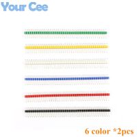 12Pcs 40 pin Breakable Pin Header 2.54mm Single Row Male Header Connector Kit PCB Pin Strip White/Black/Red/Blue/Green/Yellow