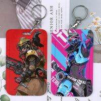 【LZ】✾  Apex Legends Keychain Card Holder for Men Hot Game Bloody Name Gun Bank Bus ID Cartões de Crédito Chaveiro Chains