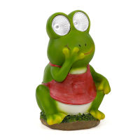 Frog Animal Spotlight Figurine Solar LED Home Landscape Frog Shaped Light Statue Car Ornaments Outdoor Garden Park Decoration