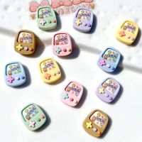 STAMEEK 10Pcs เกมคอนโซลเกม คอนโซลเกมเรซิ่นอุปกรณ์ DIY เรซิน Cabochon อุปกรณ์เสริมเกมคอนโซลแบบแบน รุ่นคอนโซลเกม วัสดุทำมือ อุปกรณ์เสริมหมวก