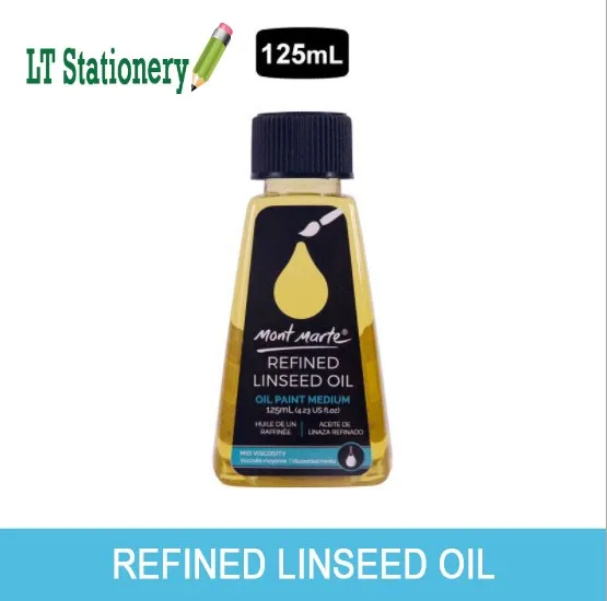 Mont Marte Refined Linseed oil Painting Turpentine Toning Oil Pigment