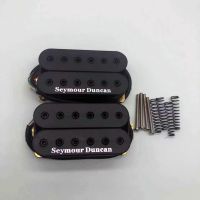 Pickup กีต้าร์ SH-1Passive ขดลวด Humbucker คอ/สะพานปิ๊กอัพสำหรับกีตาร์ไฟฟ้าตัวนำ Alnico 4เส้นแยกสีขาว/ดำ