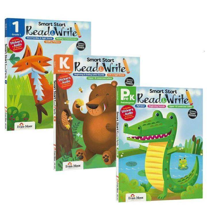 Reading and writing 3 volumes PreK grade k1 English original smart