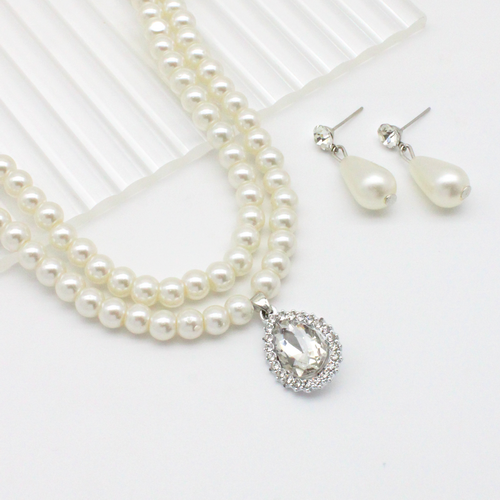 Faux pearl sales bridal jewelry