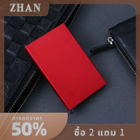 ZHAN กระเป๋าใส่บัตรเครดิตป้องกันการโจรกรรมสำหรับผู้หญิงผู้ชาย