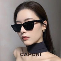 CAPONI Polarized Women Sunglasses Cat Eye Style Vintage Sun Glasses Female Fashion Design Trendy Shades UV400 Protection CP7461