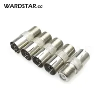 【YF】 5pcs/lot F Female Plug to PAL Jack Straight RF Coaxial Adapter F-type Connector TV Oaxial Aerial Cables