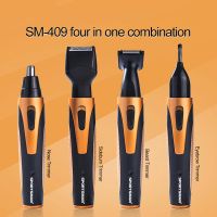 Trimmer EU Plug New Mustache And Beard Trimmer Set Hair Cut Clipper Kit Ear Nose Groomer Shaver nose and Beard Trimmer Set