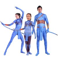 Avatar 2 ชุดจั๊มสูทคอสเพลย์ Jake Sully Neytiri Zentai สําหรับผู้หญิง ผู้ชาย