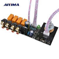 AIYIMA Audio Switch Input Selection Board RCA 4 Way Signal Relay Selector Switching Lotus Seat For Amplifier Chassis