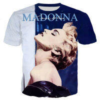 2023ใหม่แฟชั่น T เสื้อผู้ชายผู้หญิง POP SINGER madonna 3D พิมพ์เสื้อยืด Casual Harajuku สไตล์ balart streetwear Tops Tees