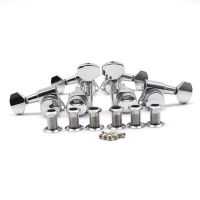 HR-1set Guitar Tuning Pegs 3L3R/6R/6L Chrome Tuners Guitar Locking Tuners Square Handle Botton Lock Wilkinson JIN HO JN-P7