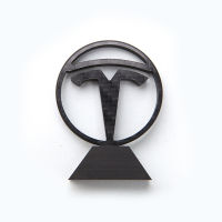 Real Carbon Fiber Logo Sticker for Tesla Model 3 Y Model X Model S Standing Emblems Front Rear Car Modification Accessories