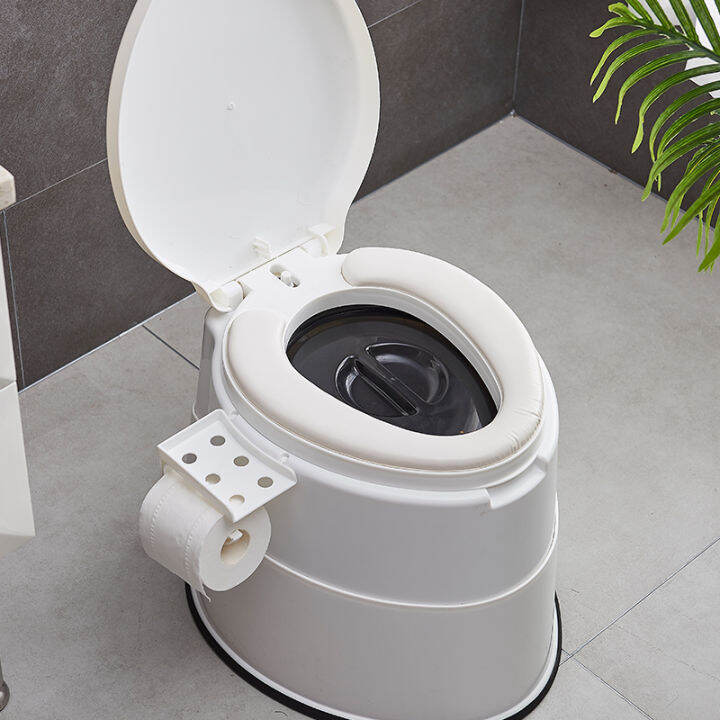 Movable toilet bowl for pregnant women, portable spittoon for home