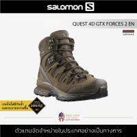 Salomon รุ่น Quest 4D GTX FORCES 2 สี Slate Black รองเท้าผู้ชาย คอมแบท เหมาะสำหรับเดินป่า ลุยน้ำ ลุยโคลน มีความกระชับและระบายอากาศได้ดี