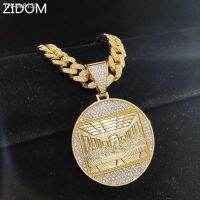 ▣❁┅ Men Women Hip Hop The Last Supper Pendant Necklace with 13mm Cuban Chain HipHop Iced Out Bling Necklaces Fashion Charm Jewelry