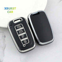 สำหรับ Hyundai IX35 Sonata 8 Auto SHELL FOB ผู้ถือกระเป๋าสำหรับ Kia Forte Rio 3 K2 K3 K5 Sportage TPU รถ Key Case พวงกุญแจ