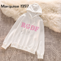 Marquise1997 เสื้อกันนหนาว เสื้อฮู้ด เสื้อกันหนาว ผญ เสื้อแจ็คเก็ตมีฮู้ดทรงหลวมใส่สบายทันสมัย WWY23909SZ 37Z230913