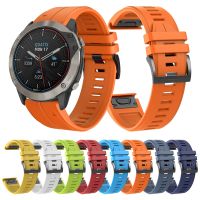 ❄ QuickFit Strap For Garmin quatix 6/6X Solar Silicone Band quatix 3 5 Quick release 26mm 22mm Watchband Bracelet Belt Accessories