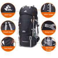 50l &amp; 60L กันน้ำกระเป๋าเป้สะพายหลังเดินป่ากลางแจ้ง Trekking Camping Bag กองทัพ Man การล่าสัตว์ Mountain กระเป๋าเป้สะพายหลัง Rain Cover Rucksack