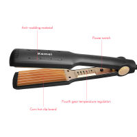 Kemei Curling Iron Tourmaline เซรามิคข้าวโพด Professional Hair Curler Irons Crimpers Wave Perm Splint เครื่องมือจัดแต่งทรงผมขนาดเล็ก40DTH