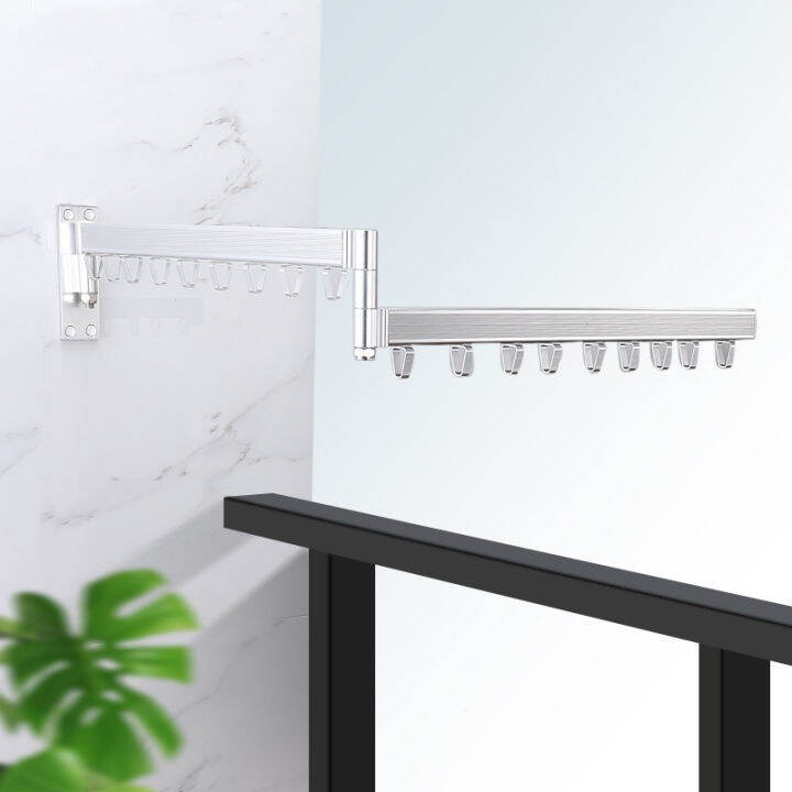 Retractable Wall Mounted Clothes Drying Rack Hangers Lazada