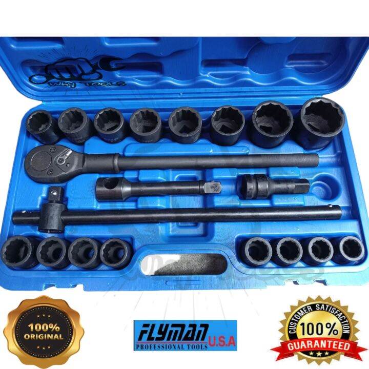 FLYMAN USA 20PCS 3/4 DRIVE SOCKET WRENCH FLOWER Lazada PH