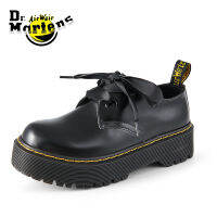 Dr.marten ฮอลลี่สตรีหนังแพลตฟอร์ม Shoes1461 2-Eye น้องสาวน้อยแพลตฟอร์ม U Nisex หนังแท้เดิมรองเท้าอังกฤษรองเท้าทำงานอย่างเป็นทางการ Martens รองเท้า