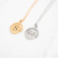 Spinner Personalised Name Necklace Spinner Necklace I Love You Women Necklace Gift For Her Stainless Steel Custom Name Necklac