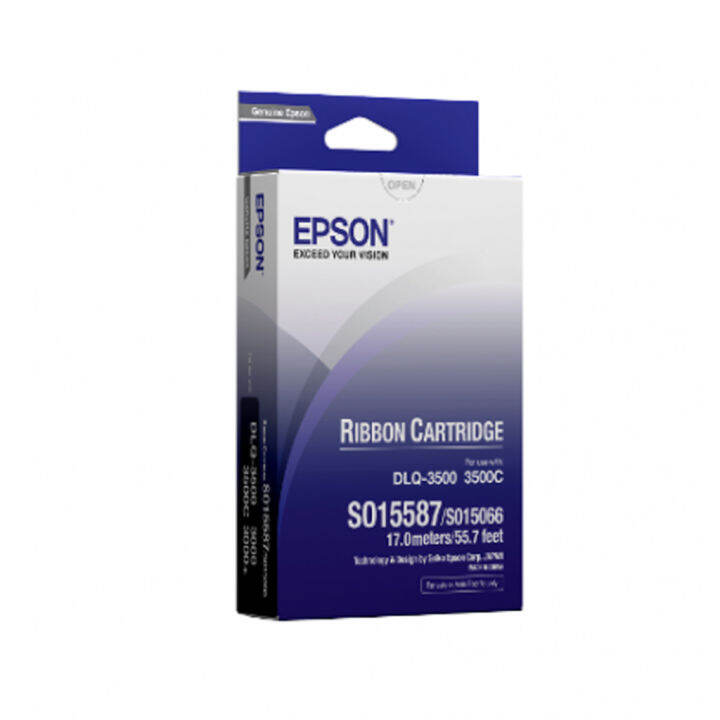 epson-so15587-black-ribbon-cartridge-ตลับผ้าหมึกดอท