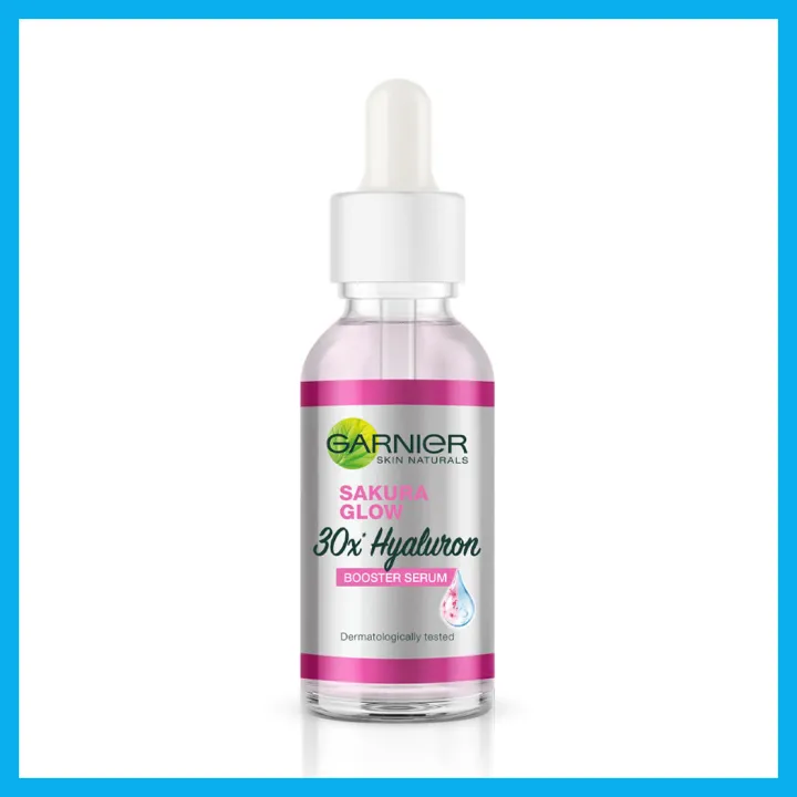 garnier-sakura-glow-hyaluron-booster-serum-30ml-เซรั่มบำรุงผิวเข้มข้น-เพื่อผิวดูกระจ่างใสอมชมพูเป็นธรรมชาติ