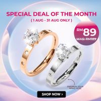 [COD]CELOVIS Arwen White Zirconia In Round Brilliant Cut Solitaire Atop Single Band Silver Ring Christmas Gift