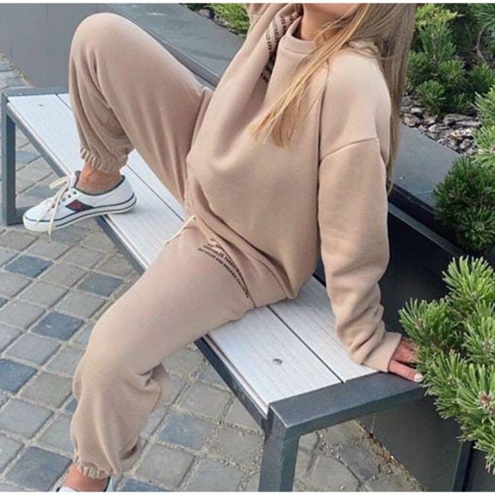 2021-spring-hoodies-two-piece-set-women-long-sleeve-solid-casual-pullover-suit-elastic-sports-pants-female-tracksuit-sportswear