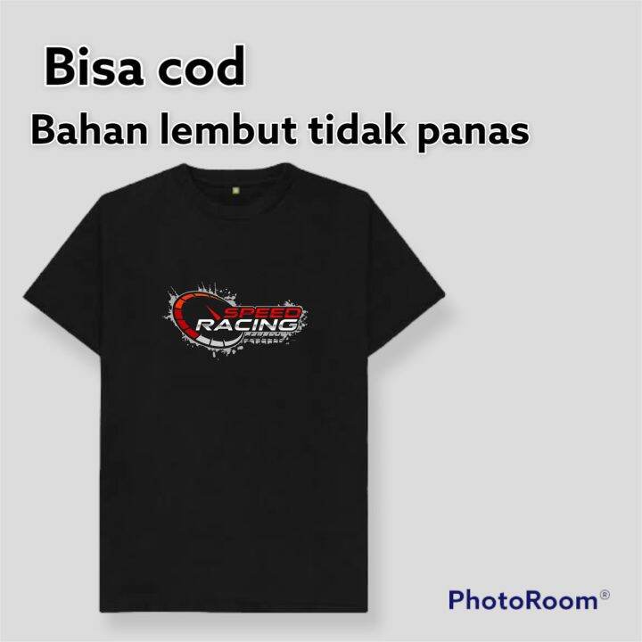 Baju Kaos Katun T Shirt Hitam Motocroos Kaos Hitam Custom Pria Wanita