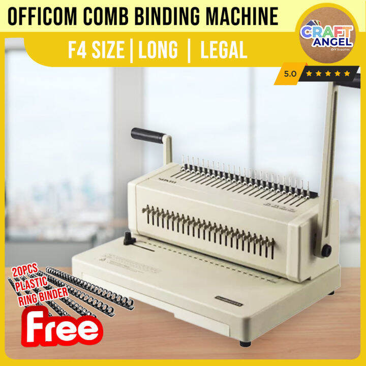 Comb Binding Machine F4 Size (Long / Legal) Heavy Duty with
