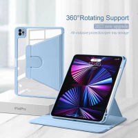 หมุนได้ 360 เคส เข้ากันได้สำหรับ Air4  Pro 11 2018/2020/2021 10.9 2020  10.2 Gen9 Gen8 Gen7 air3 10.5